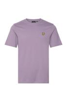 Plain T-Shirt Tops T-shirts Short-sleeved Purple Lyle & Scott