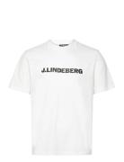 Parcy Logo Tee Tops T-shirts Short-sleeved White J. Lindeberg