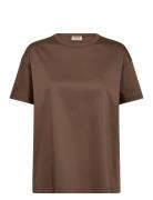 Mmaina O-Ss Tee Tops T-shirts & Tops Short-sleeved Brown MOS MOSH