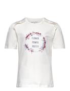 T-Shirt Ss Tops T-shirts Short-sleeved White Minymo