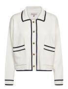 Barbour Jasmine Knit Tops Knitwear Cardigans White Barbour