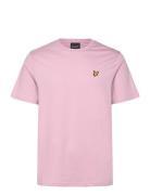 Plain T-Shirt Tops T-shirts Short-sleeved Pink Lyle & Scott