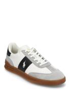 Heritage Aera Leather-Suede Sneaker Lave Sneakers White Polo Ralph Lau...