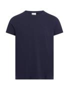 Stretch Slim Fit T-Shirt Tops T-shirts Short-sleeved Navy Calvin Klein