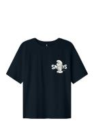 Nlnfordy Smurfs Ss L Top Bfu Tops T-shirts Short-sleeved Black LMTD