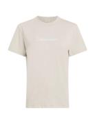 Hero Logo Regular T-Shirt Tops T-shirts & Tops Short-sleeved Beige Cal...