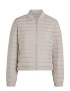 Packable Super Lw Padded Bomber Bomberjakke Beige Calvin Klein