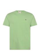 Reg Shield Ss T-Shirt Tops T-shirts Short-sleeved Green GANT