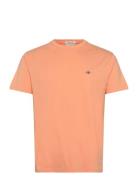 Reg Shield Ss T-Shirt Tops T-shirts Short-sleeved Orange GANT