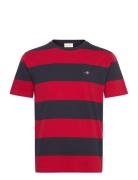 Bar Stripe Ss T-Shirt Tops T-shirts Short-sleeved Red GANT