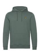 Pullover Hoodie Tops Sweat-shirts & Hoodies Hoodies Green Lyle & Scott