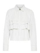 Kbuda Nilla Shirt Tops Shirts Long-sleeved White Karen By Simonsen