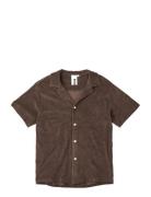 Naram Knitted Shirt Pyjamas Brown Bongusta