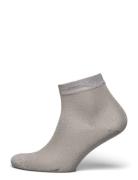 Pi Glitter Short Socks Lingerie Socks Footies-ankle Socks Cream Mp Den...