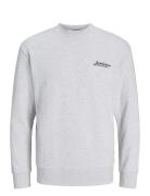 Jjbeau Sweat Crew Neck Tops Sweat-shirts & Hoodies Sweat-shirts Grey J...