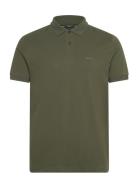 Pio 1 Sport Polos Short-sleeved Khaki Green BOSS