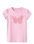 Nmfdetsi Ss Tunic Box Tops T-shirts Short-sleeved Pink Name It