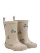 Wellies W. Aop Shoes Rubberboots High Rubberboots Beige CeLaVi