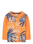 Knit T-Shirt Tops T-shirts Long-sleeved T-shirts Orange Boboli