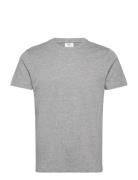 Slim-Fit Cotton T-Shirt Tops T-shirts Short-sleeved Grey Mango