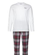 Flannel-Sle-Set Pyjamas White Polo Ralph Lauren