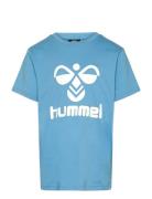 Hmltres T-Shirt S/S Sport T-shirts Short-sleeved Blue Hummel