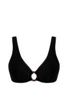 Ring Scoop Top Swimwear Bikinis Bikini Tops Triangle Bikinitops Black ...