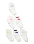 Kids Sock 6Pp Socks & Tights Baby Socks White Adidas Originals
