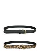 Pcoline 2-Pack Jeans Belt Noos Belte Black Pieces