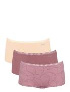 Sloggi Go Crush Short C3P Hipstertruse Undertøy Pink Sloggi