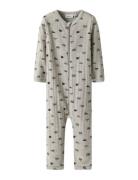 Nbmwang Wool Needle Nightsuit Noos Pyjamas Sie Jumpsuit Beige Name It