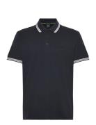 Paddy Sport Polos Short-sleeved Navy BOSS