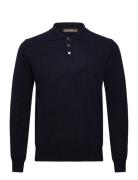 Pepe Poloshirt Tops Knitwear Long Sleeve Knitted Polos Navy Oscar Jaco...