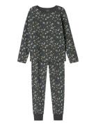 Nkmnightset Iron Space Noos Pyjamas Sett Grey Name It