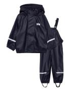 K Bergen Fleece Pu Rainset 2.0 Outerwear Rainwear Rainwear Sets Navy H...