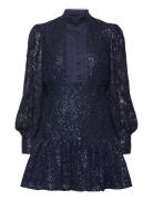 Remy Lace Mini Dress Kort Kjole Navy Bardot