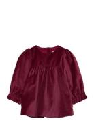 Dress L/S Elvira Dresses & Skirts Dresses Partydresses Burgundy Wheat