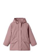 Nkfmarlow Parka Jacket Pb Parkas Jakke Pink Name It