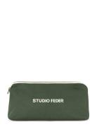 Celia Mini Toiletry Bag - Canvas Toalettveske Green STUDIO FEDER