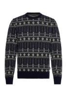Barbour Grangetown Fair Isle Crew Neck Sweater Designers Knitwear Roun...