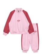 T8-French Terry Pant Set Sport Tracksuits Pink Nike