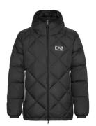 Down Jacket Fôret Jakke Black EA7