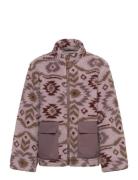Teddy Mix Jacket Aop Outerwear Fleece Outerwear Fleece Jackets Pink Mi...