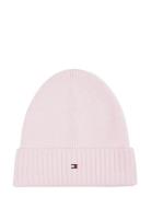Th Essential Beanie Accessories Headwear Hats Beanie Pink Tommy Hilfig...