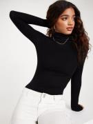 Only - Pologensere - Black - Onlsille Roll Neck Top Jrs Noos - Gensere...