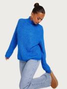 Pieces - Strikkegensere - French Blue - Pcnell Ls High Neck Knit Noos ...