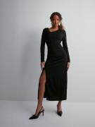 JdY - Langermede kjoler - Black - Jdymekko L/S Long Slit Dress Jrs At ...