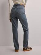 Only - Straight leg jeans - Special Blue Grey Denim - Onlemily Stretch...