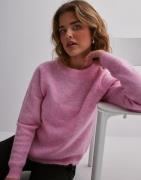 Selected Femme - Rosa - Slflulu Ls Knit O-Neck B Noos