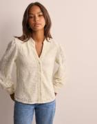 Object Collectors Item - Beige - Objfeodora Marika L/S Shirt Noos